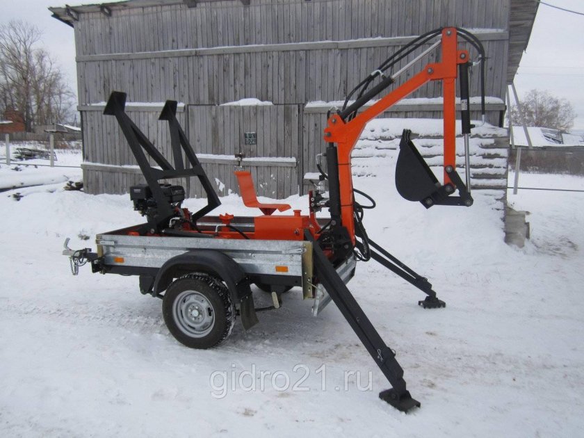 Мини экскаватор прицепной ti-ex15