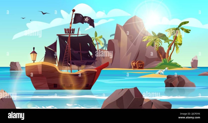 Кирпичные острова иллюстрация