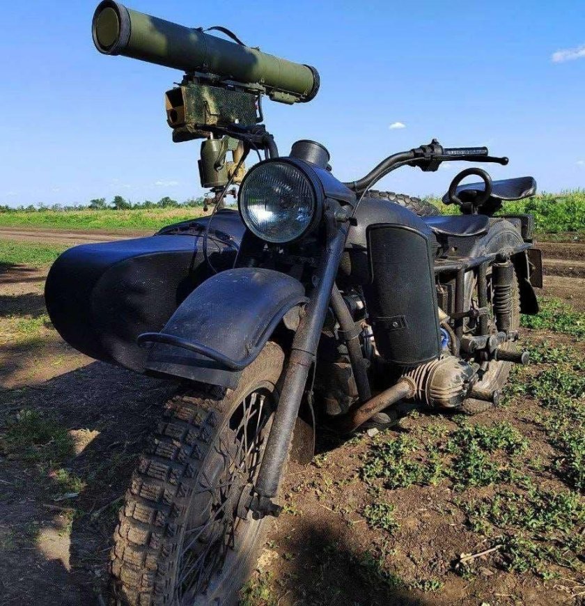 ПТРК на мотоцикле Урал