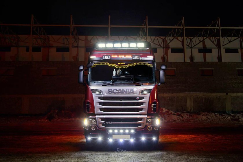 Скания с730 ночь