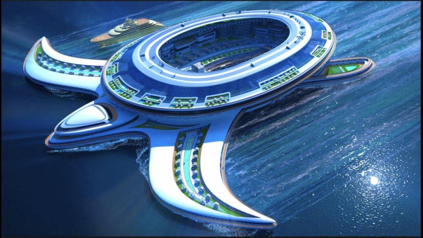 Плавучий город черепаха в Саудовской Аравии