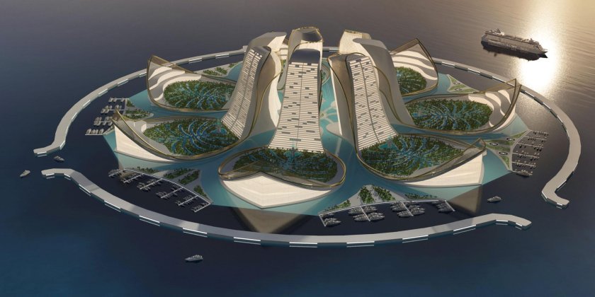 Плавучий город будущего Lilypad