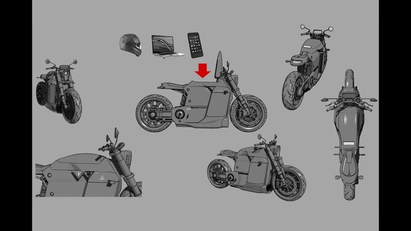 Электрический мотоцикл Тесла