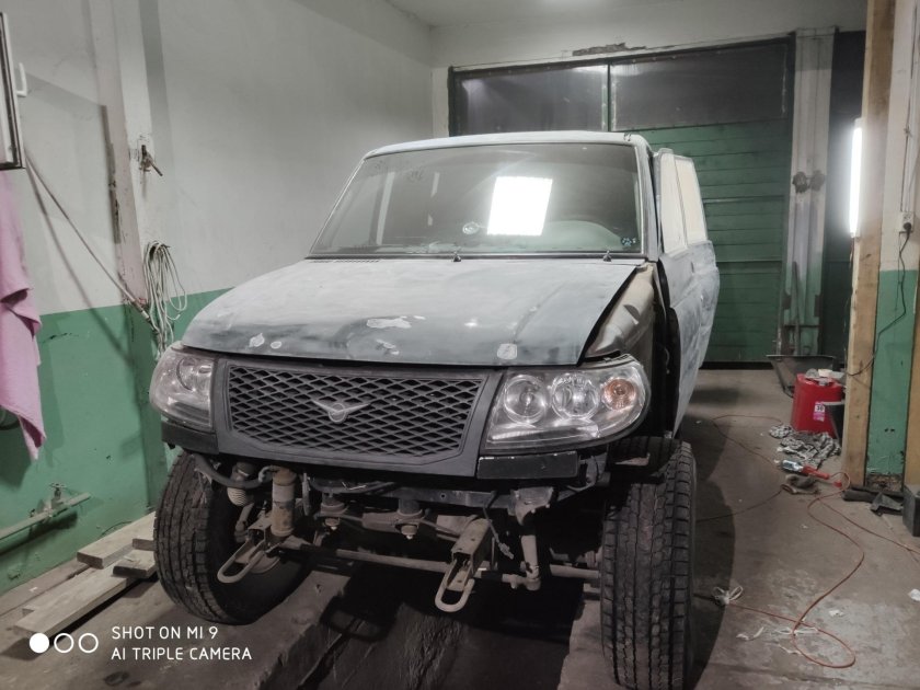 Покраска УАЗ Патриот титаном