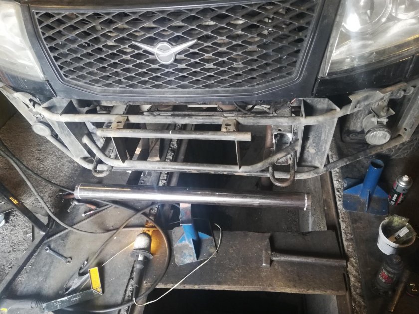 Защита бампера УАЗ Патриот своими руками