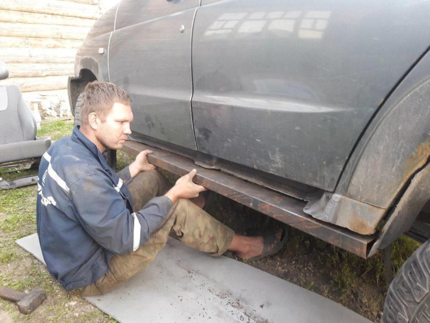 Переварка порогов УАЗ Патриот