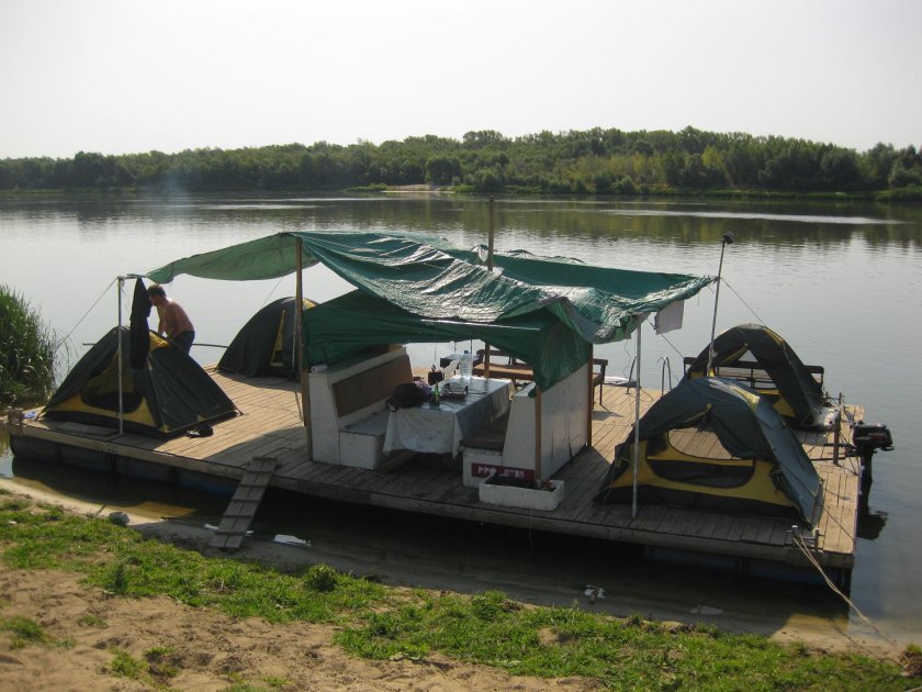 Сплав на плоту по реке Дон