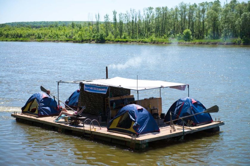 Сплав на плоту по Дону