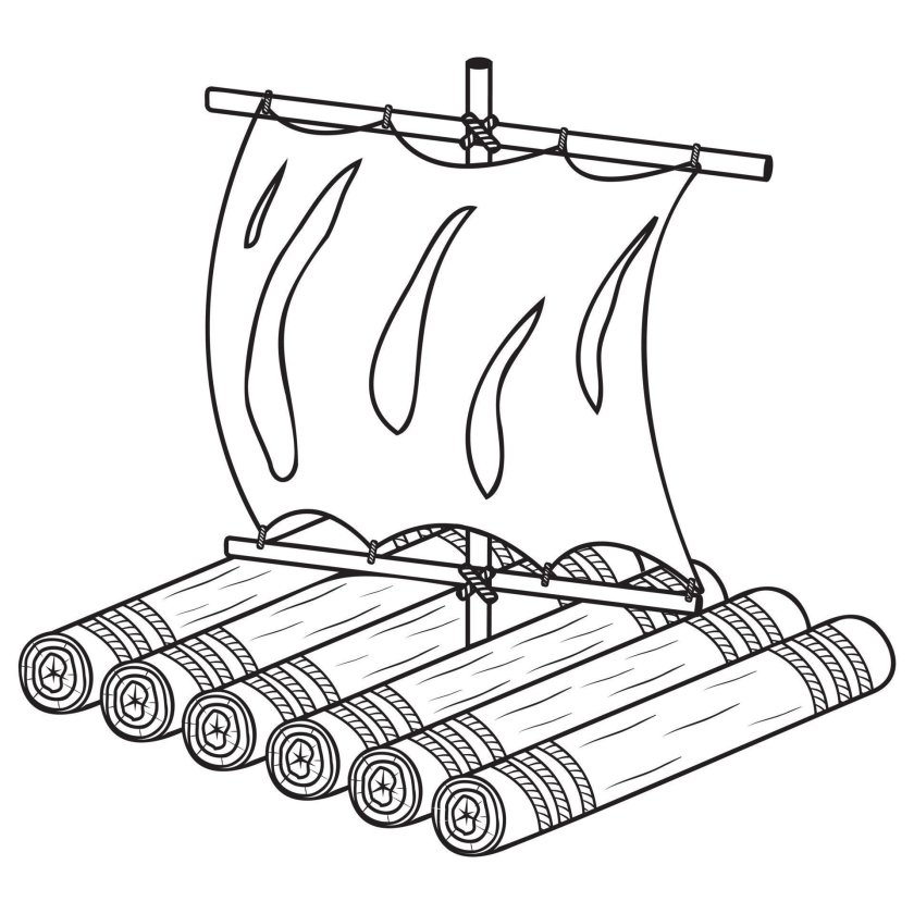 Дети на плоту