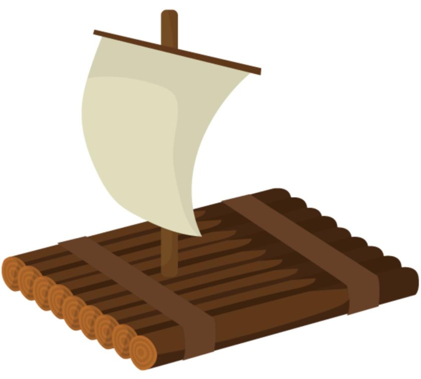 Дети на плоту