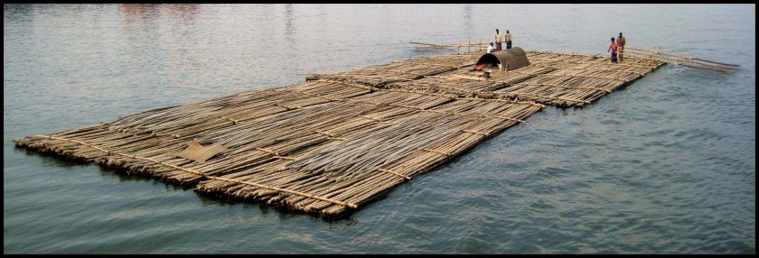 Молевой сплав леса по рекам