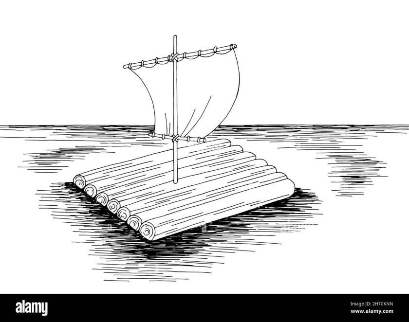 Плот раскраска