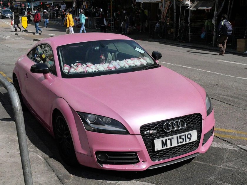 Ауди ТТ розовая