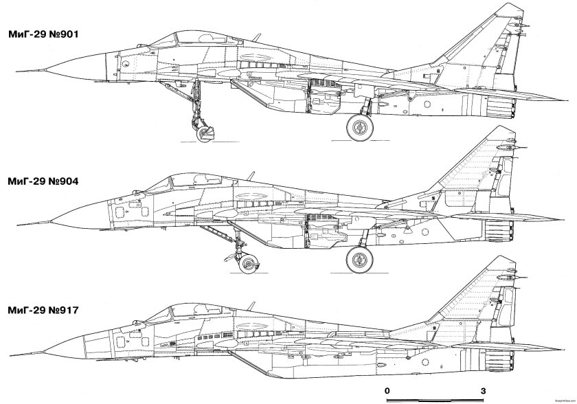 Чертежи самолета миг-29