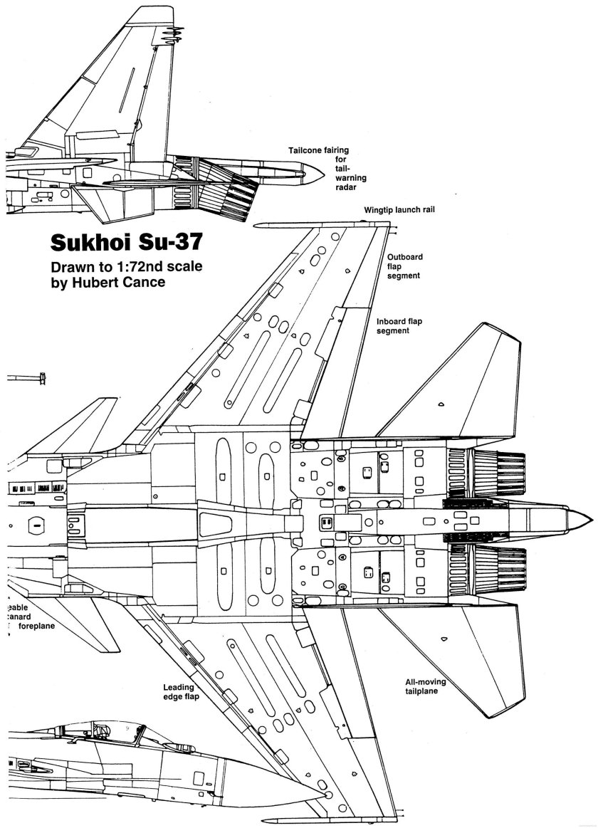 Су-37 Терминатор чертежи