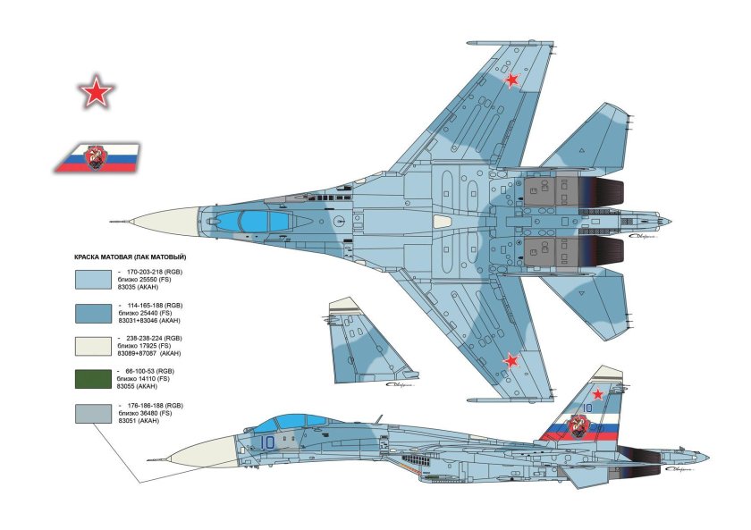 Камуфляж Су-27 Flanker