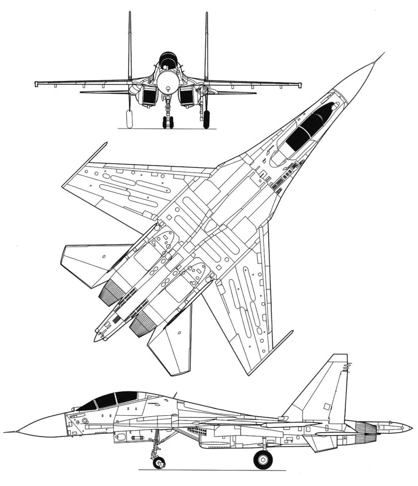 Су-30мки чертежи