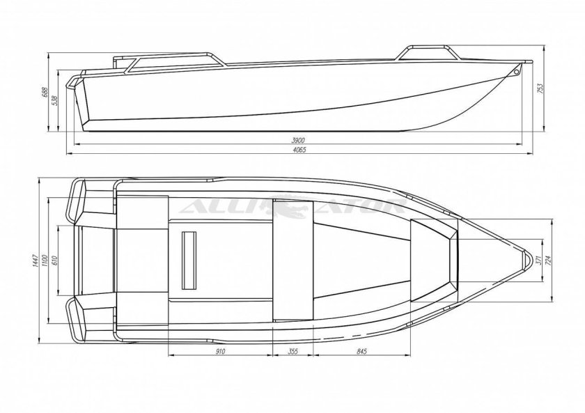 Лодка Trident 400