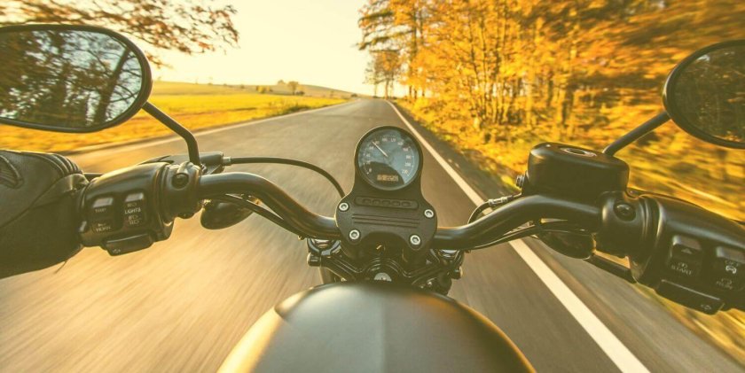 За рулем мотоцикла