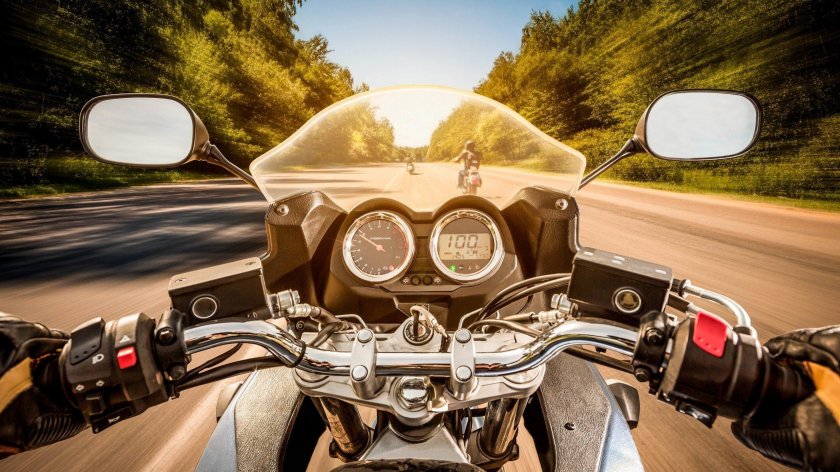 За рулем мотоцикла