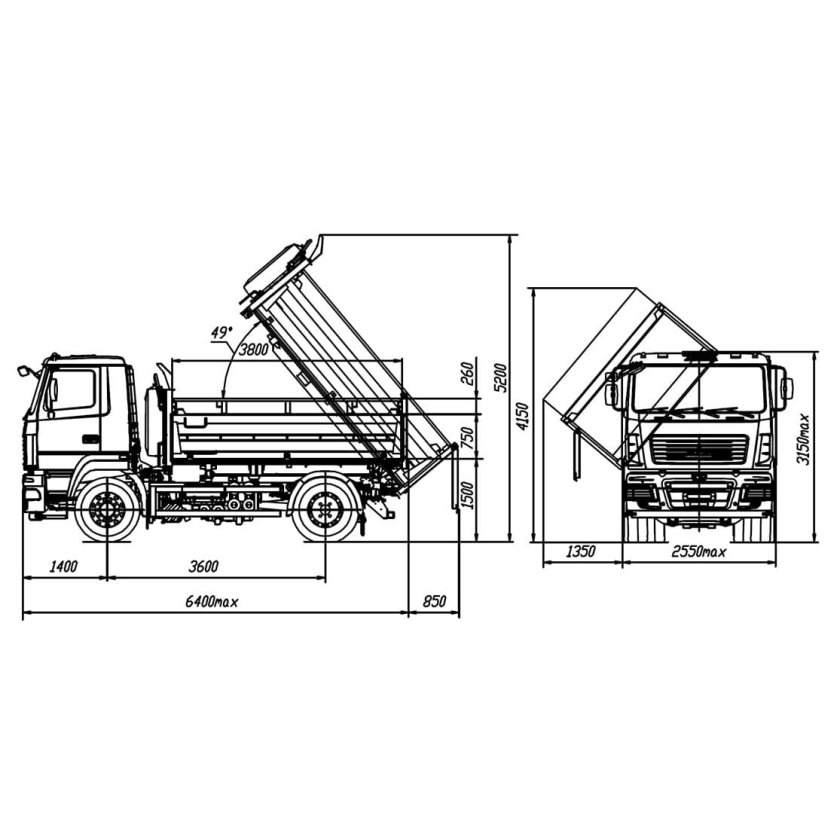 МАЗ 5550n5-4580-021