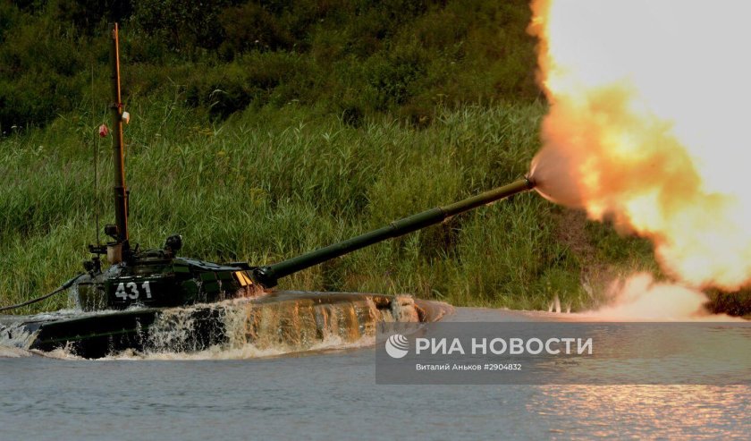 Преодоление танком водной преграды