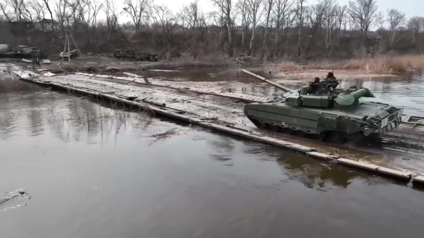 Северский Донец переправа Понтонная