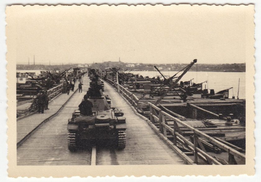 Понтонный мост 1941 через Днепр