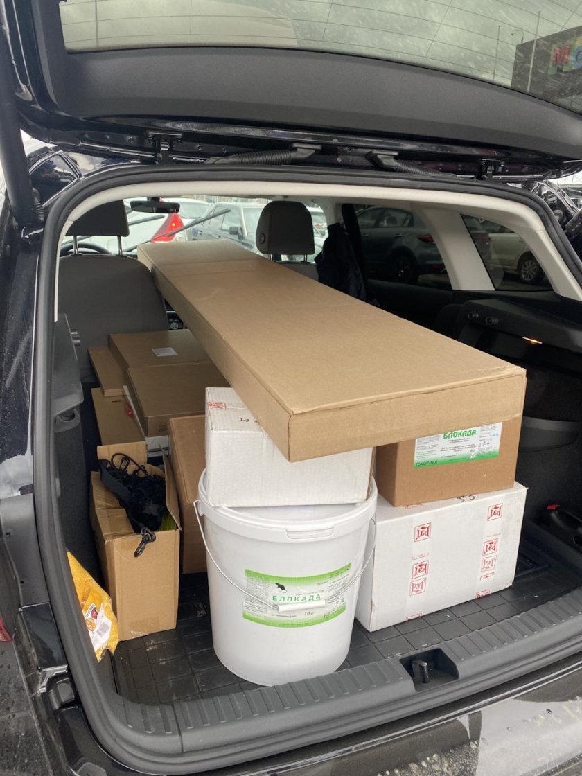 Volkswagen Taos Размеры багажника