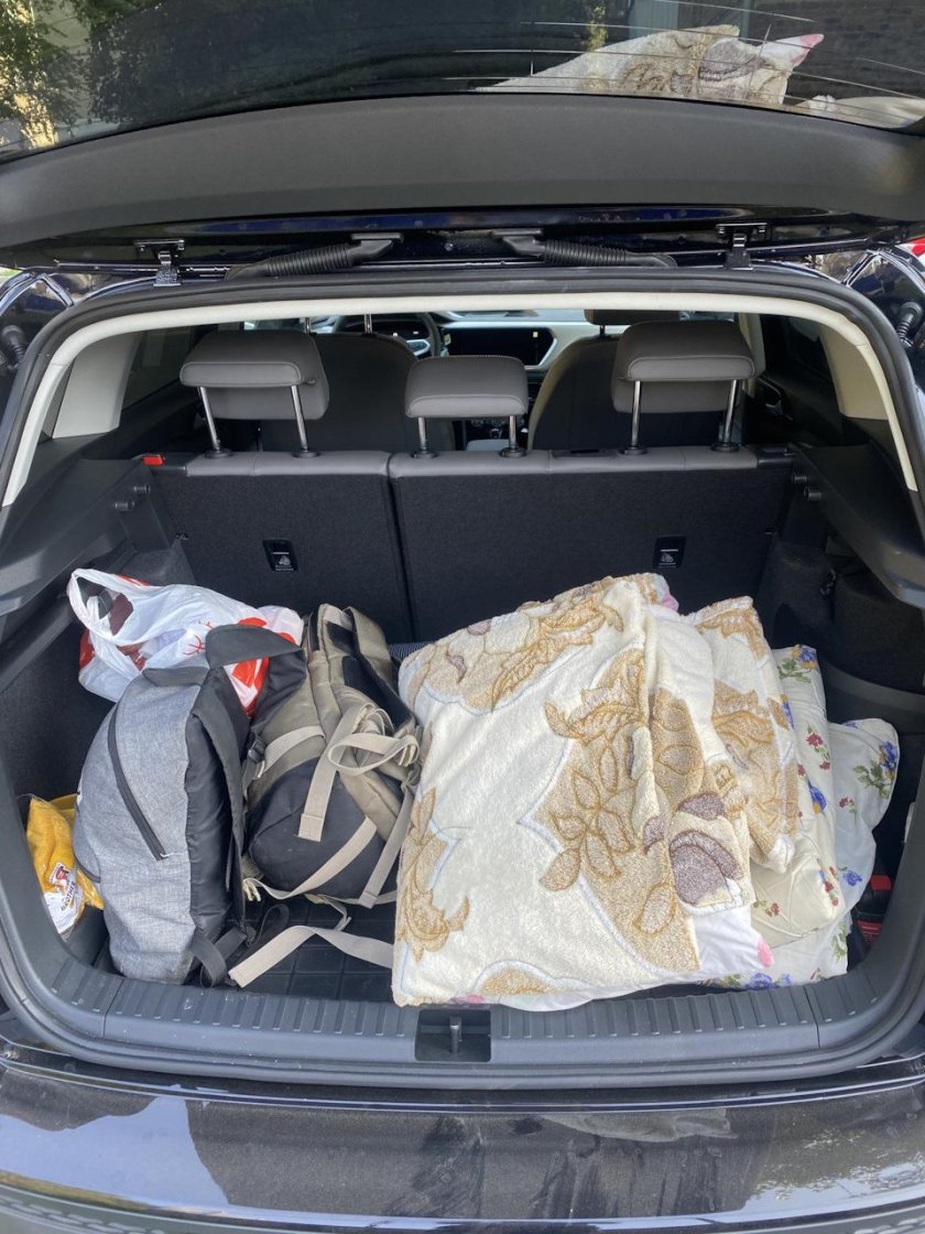 Volkswagen Taos Размеры багажника