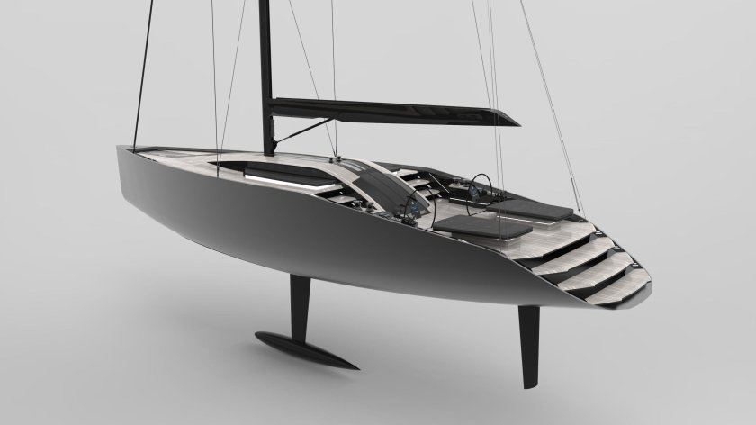 Концепт яхты Black Swan