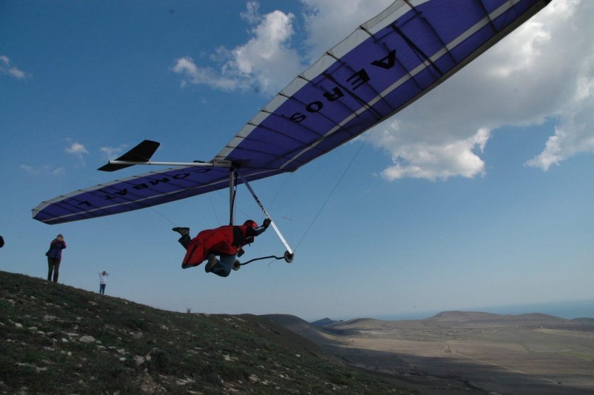 Крым дельтапланеризм гора Клементьева