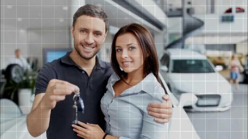 Счастливый покупатель авто