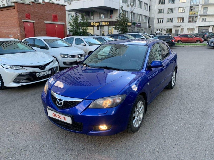 Мазда 6 2007 год синий