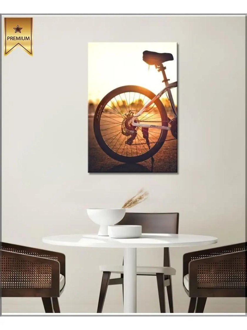 Интерьерные картины велосипед