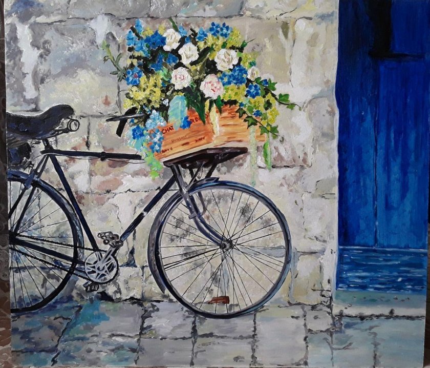 Картина велосипед