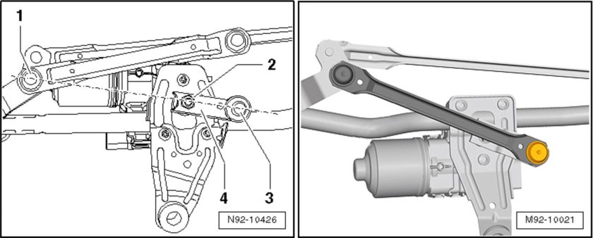 Схема трапеции дворников Туарег