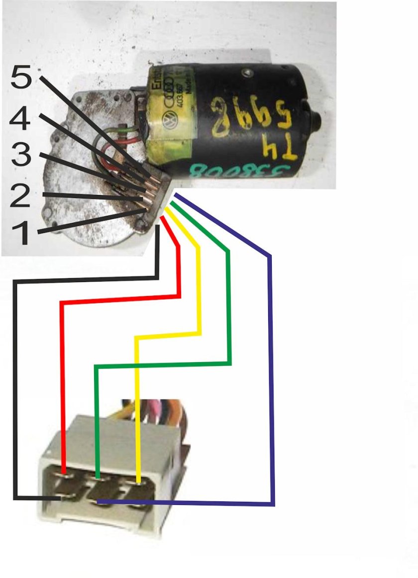 Распиновка мотора стеклоочистителя Газель 3302