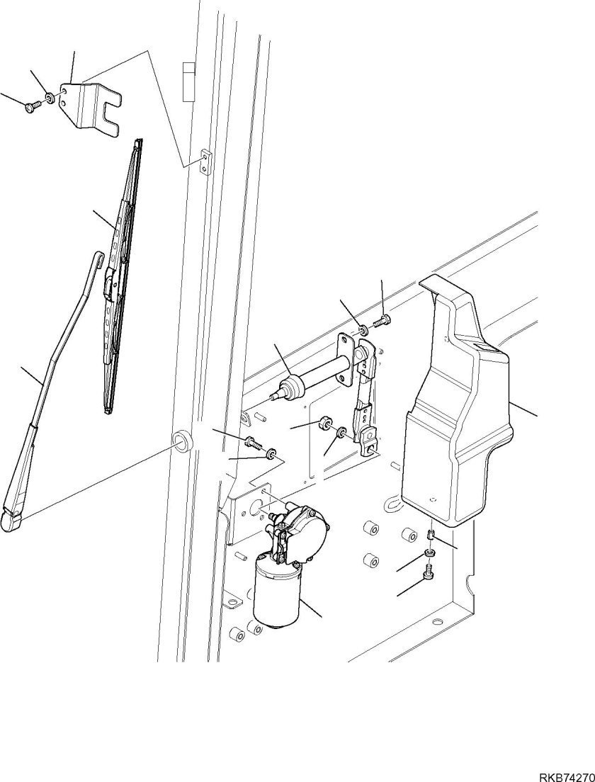 Кронштейн стеклоочистителя Комацу 220-7