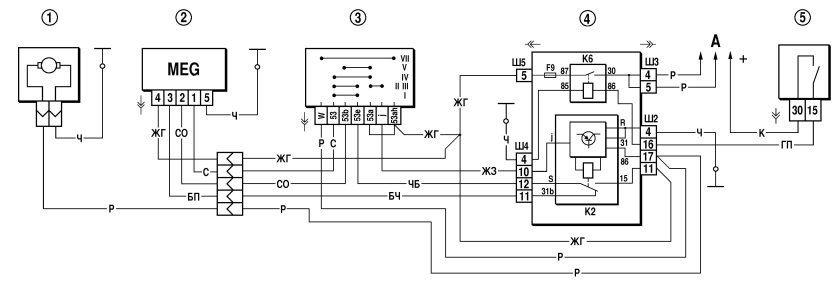 Схема реле стеклоочистителя ВАЗ 2123