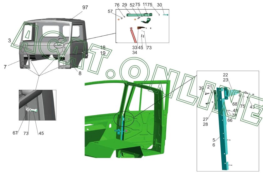 Кабина на МАЗ 4370 зубрёнок