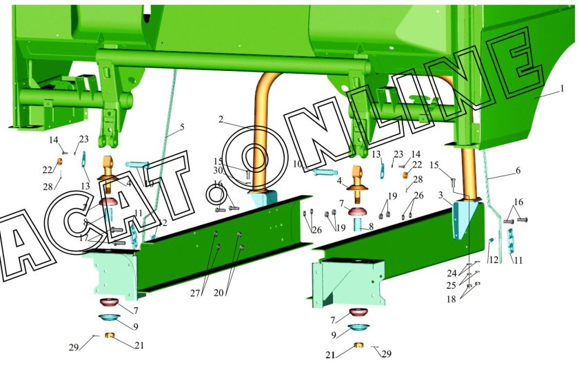 Опора кабины МАЗ 4370