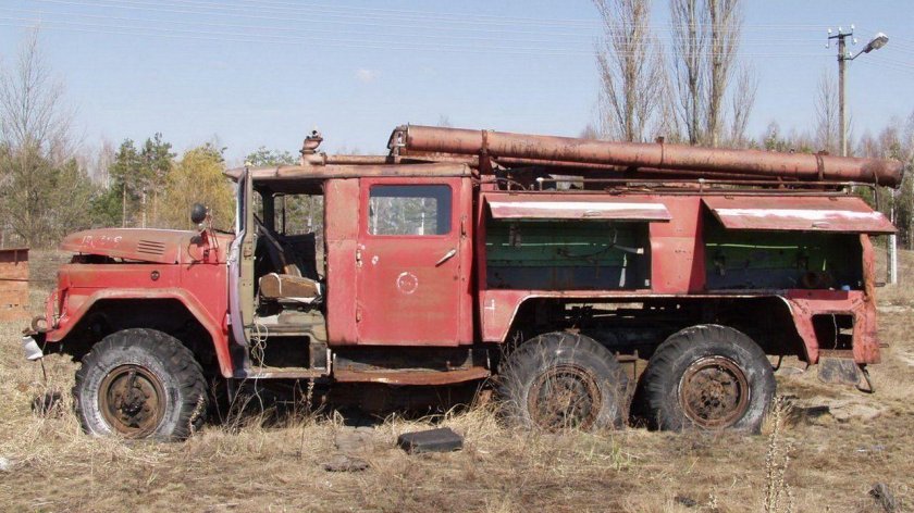 ЗИЛ 131 пожарный Чернобыль