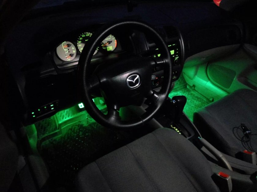 Мазда 323 f bg подсветка салона