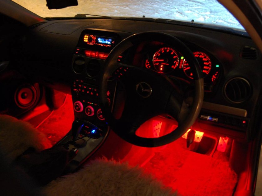 Mazda 6 gg салон ночью
