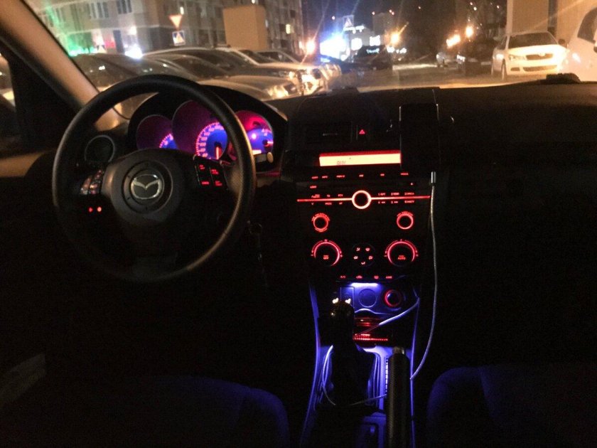 Подсветка КПП Мазда 3 БК