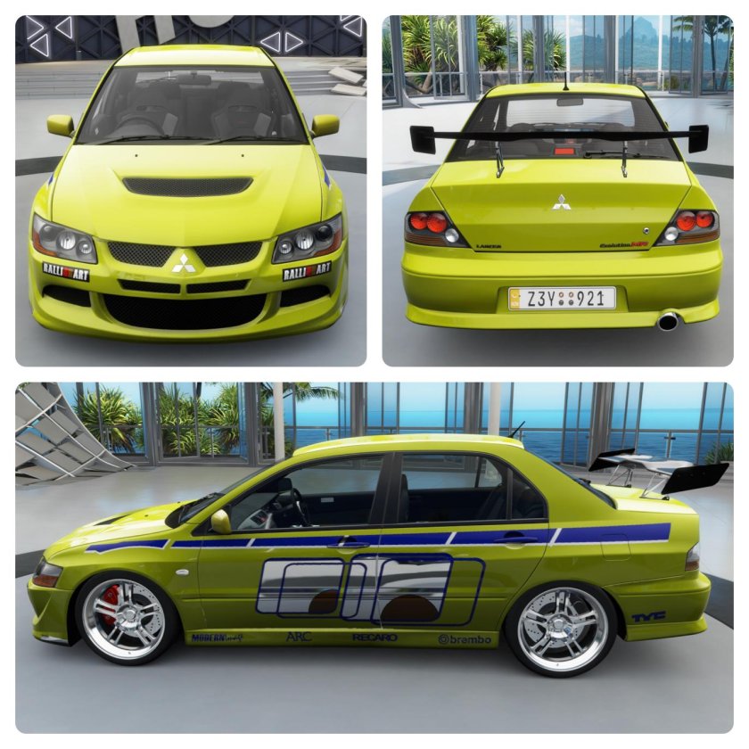 Mitsubishi Lancer Evolution Форсаж 2