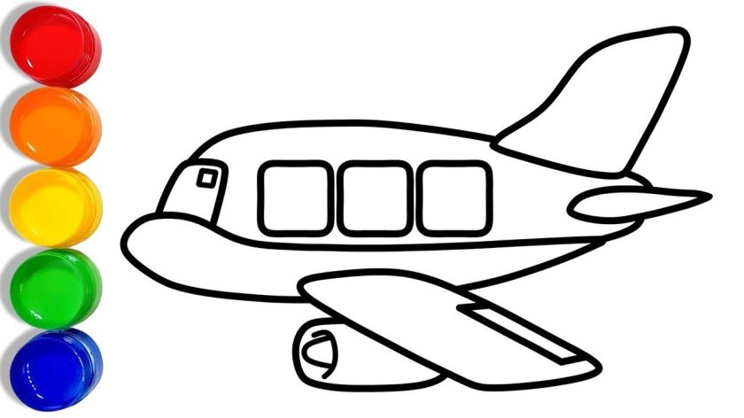 Самолет для раскрашивания