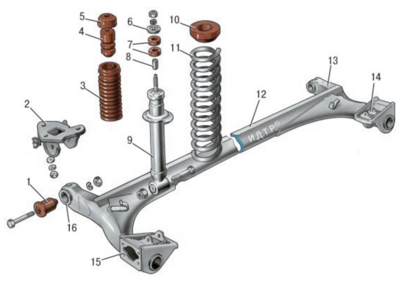 Задняя подвеска ВАЗ Калина 1118