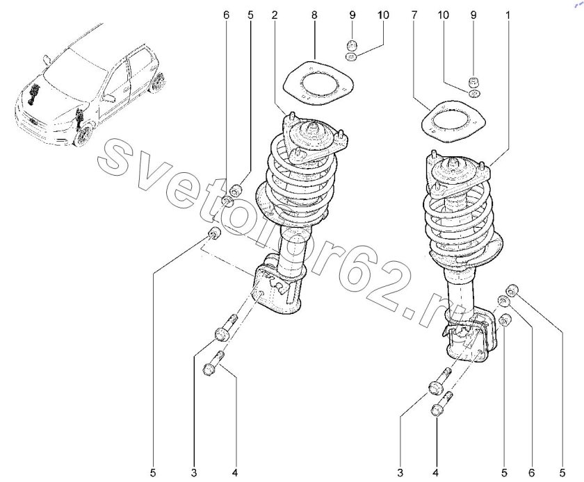 Передняя подвеска Лада Гранта фл